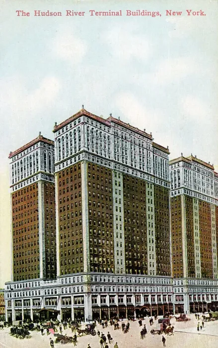 Framed Print : The Hudson River Terminal Buildings, New York, USA Framed Print : The Hudson River Terminal Buildings, New York, USA
