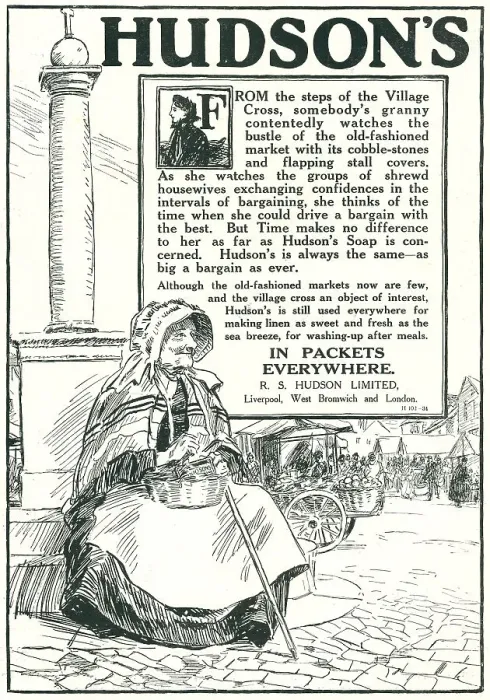 Framed Print : Hudson's Soap Advertisement Framed Print : Hudson's Soap Advertisement