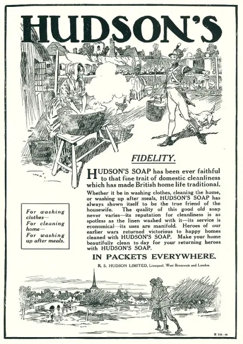 Framed Print : Hudson's Soap Advertisement Framed Print : Hudson's Soap Advertisement