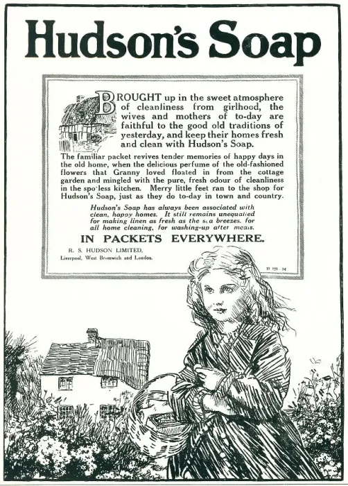 Framed Print : Hudson's Soap Advertisement Framed Print : Hudson's Soap Advertisement