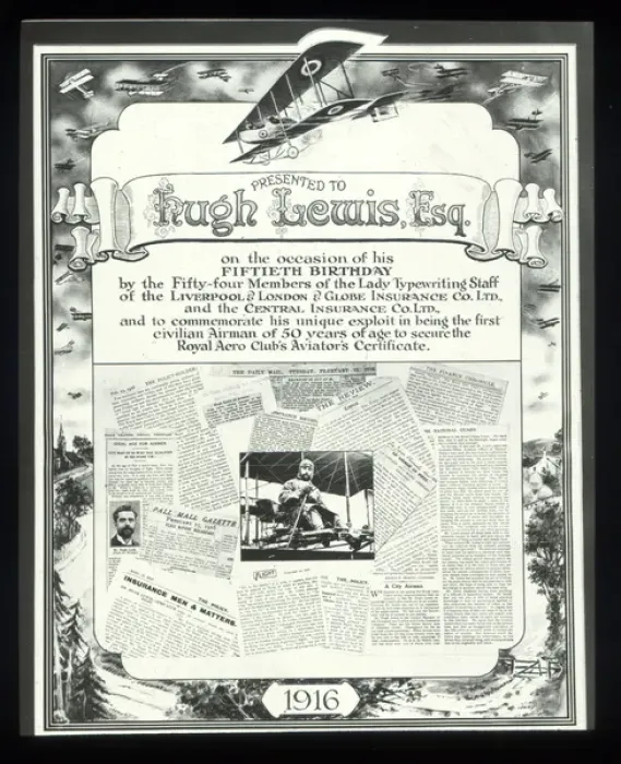 Framed Print : Hugh Lewis Esq, commemoration poster Framed Print : Hugh Lewis Esq, commemoration poster
