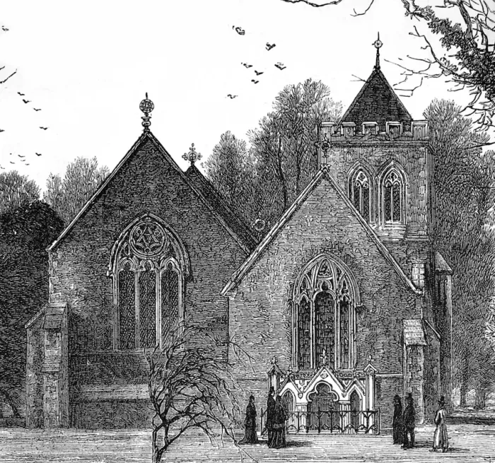 Framed Print : Hughenden Church, 1881 Framed Print : Hughenden Church, 1881