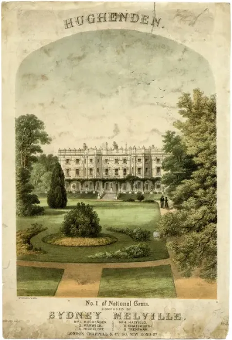 Framed Print : Hughenden Manor / 1860 Framed Print : Hughenden Manor / 1860
