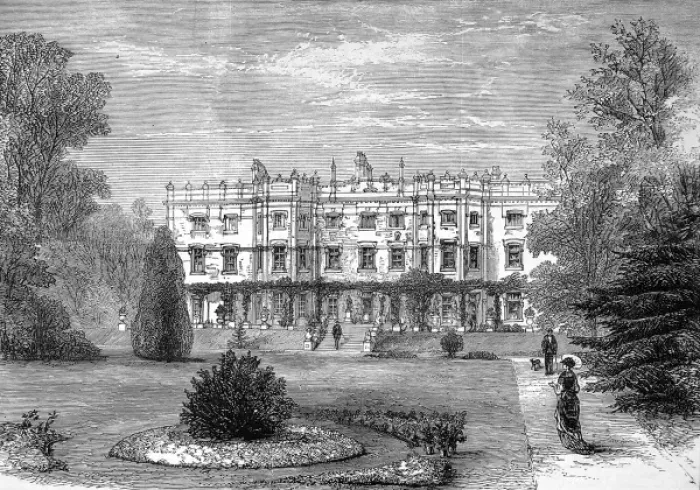 Framed Print : Hughenden Manor, Seat of Lord Beaconsfield, 1881