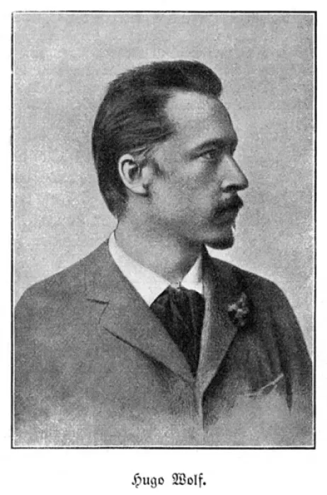 Framed Print : HUGO WOLF German musician Date: 1860 - 1903 Framed Print : HUGO WOLF German musician Date: 1860 - 1903