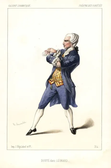 Framed Print : Hugues Bouffe in Leonard le Perruquier, 1846 Framed Print : Hugues Bouffe in Leonard le Perruquier, 1846