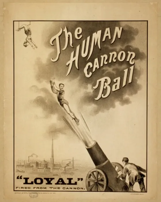 Framed Print : The human canon ball Framed Print : The human canon ball