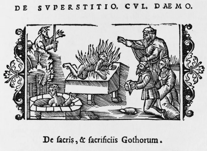 Framed Print : Human sacrifice