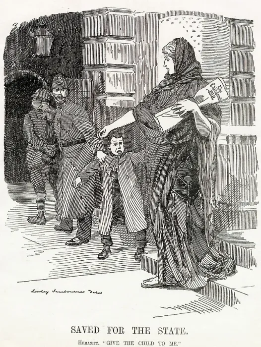 Framed Print : Humanity : Give the child to me (the British government introduced The Children's Bill') Date: 1908 Framed Print : Humanity : Give the child to me (the British government introduced The Children's Bill') Date: 1908