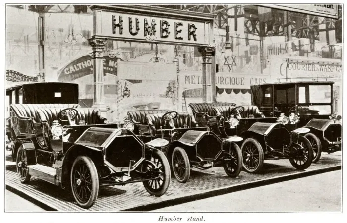 Framed Print : Humber stand at Motor Show, Olympia 1907 Framed Print : Humber stand at Motor Show, Olympia 1907
