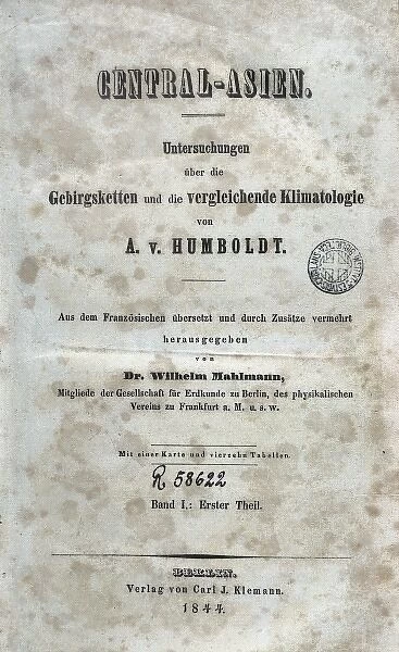 HUMBOLDT, Alexander von (1769-1859)