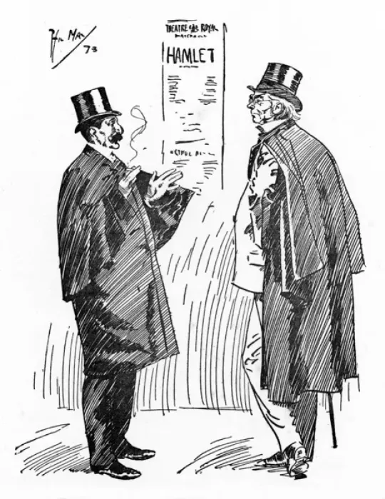 Framed Print : Humorous exchnge between actor and theatre critic Framed Print : Humorous exchnge between actor and theatre critic