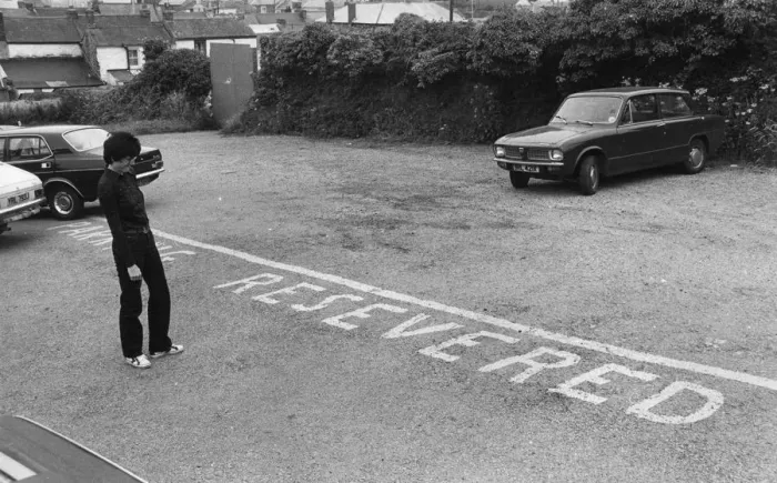 Framed Print : Humorous misprint in a car park, Cornwall Framed Print : Humorous misprint in a car park, Cornwall