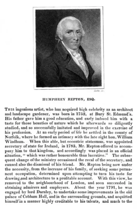 Framed Print : Humphrey Repton Framed Print : Humphrey Repton