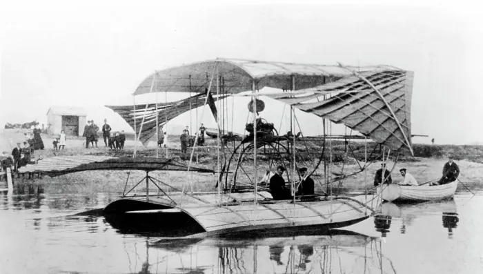 Framed Print : Humphreys Waterplane early 1900s Framed Print : Humphreys Waterplane early 1900s