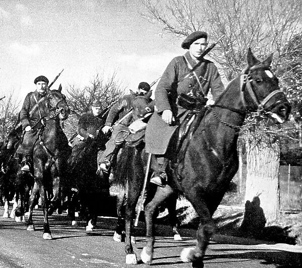 Hungarian Cavalry of the International Brigade; Spanish Civi