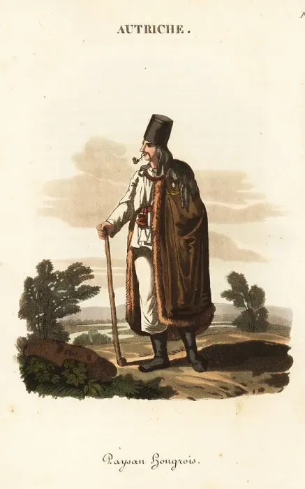 Framed Print : Hungarian peasant, 18th century Framed Print : Hungarian peasant, 18th century
