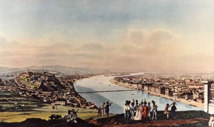 Framed Print : Hungary / Budapest 1838 Framed Print : Hungary / Budapest 1838