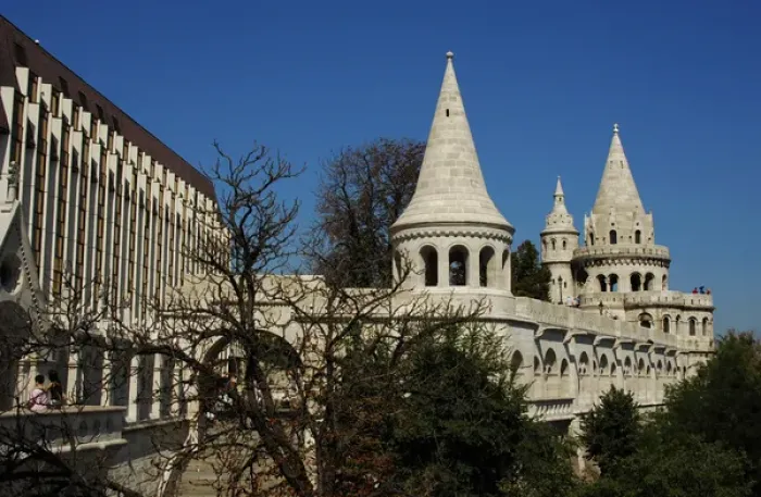 Framed Print : HUNGARY. BUDAPEST. View of Fishermans Bastion Framed Print : HUNGARY. BUDAPEST. View of Fishermans Bastion