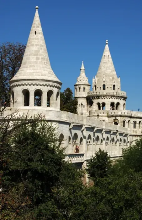 Framed Print : HUNGARY. BUDAPEST. View of Fishermans Bastion Framed Print : HUNGARY. BUDAPEST. View of Fishermans Bastion