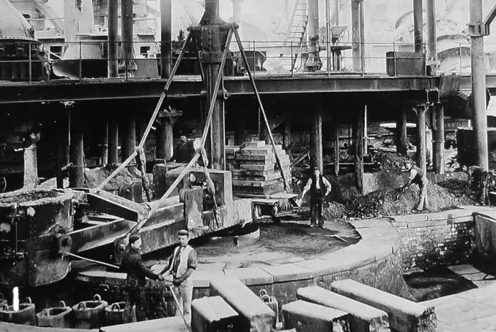 Framed Print : Hunslet Steel Works early 1900s Framed Print : Hunslet Steel Works early 1900s