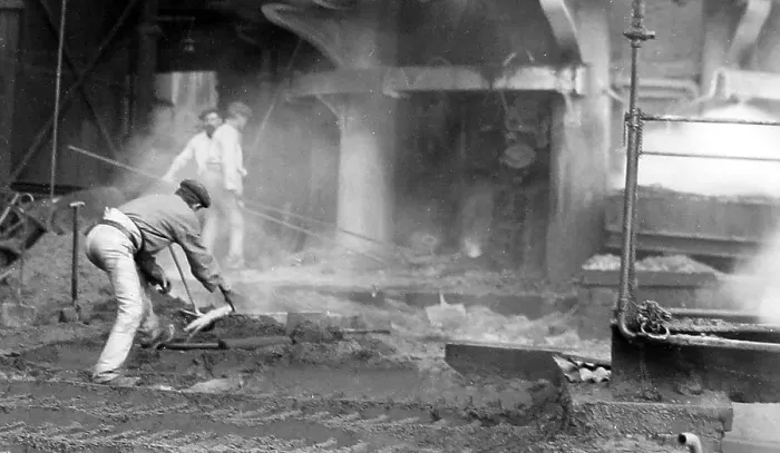 Framed Print : Hunslet Steel Works early 1900s Framed Print : Hunslet Steel Works early 1900s