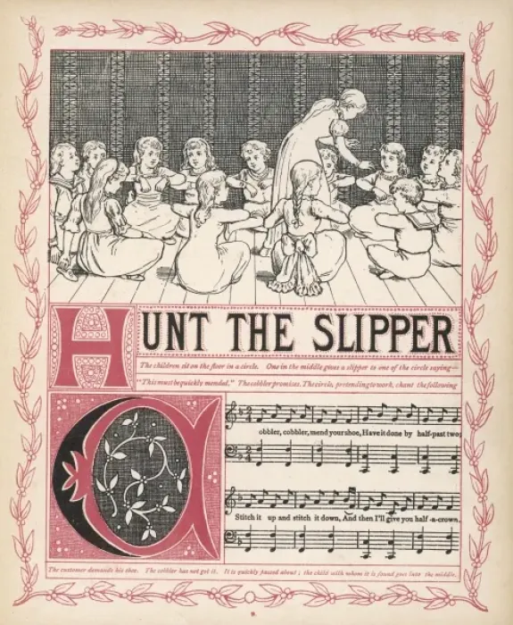 Framed Print : Hunt the Slipper 1886 Framed Print : Hunt the Slipper 1886