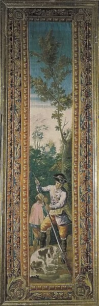 Hunter Loading his Gun. Tapestry of the Real F brica