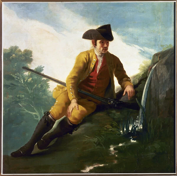 Hunter by a Spring, 1786-1787, by Francisco de Goya