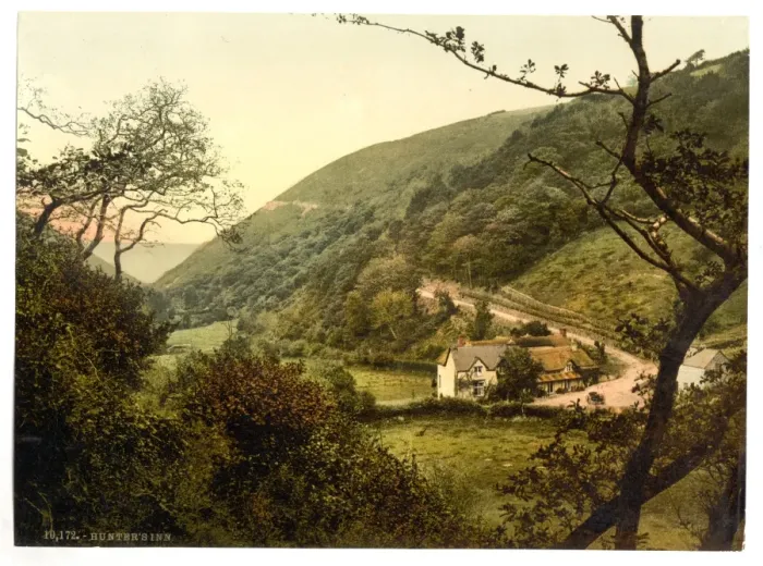 Framed Print : Hunters Inn, Lynton and Lynmouth, England Framed Print : Hunters Inn, Lynton and Lynmouth, England