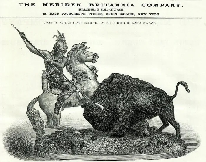 Framed Print : Hunting the Buffalo, Paris Exhibition of 1889 Framed Print : Hunting the Buffalo, Paris Exhibition of 1889