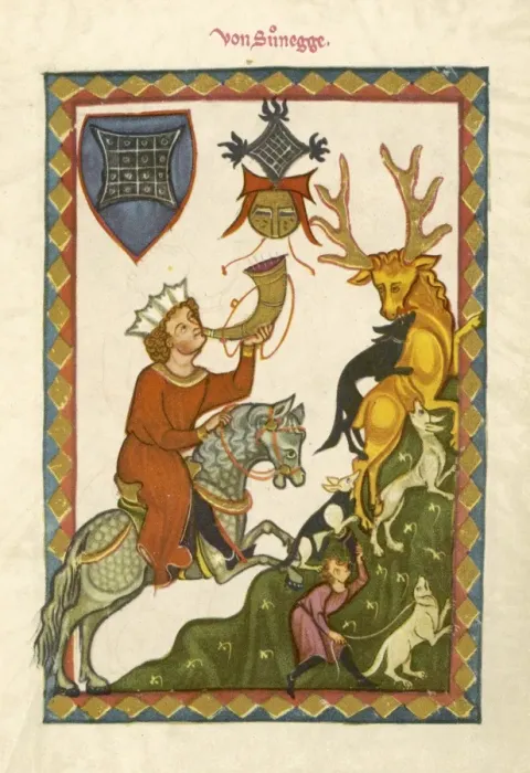 Framed Print : Hunting / Deer / 13th C Framed Print : Hunting / Deer / 13th C