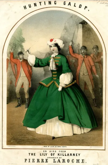 Framed Print : Hunting Galop, Miss Jessie McLean - The Lily of Killarney Framed Print : Hunting Galop, Miss Jessie McLean - The Lily of Killarney