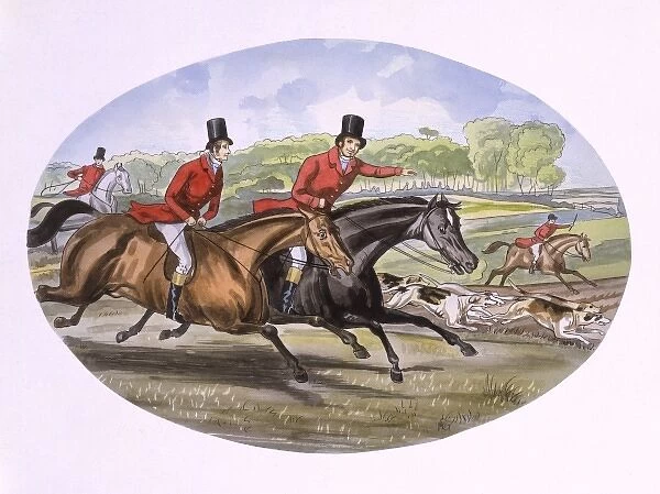Hunting with hounds in the early 19th century