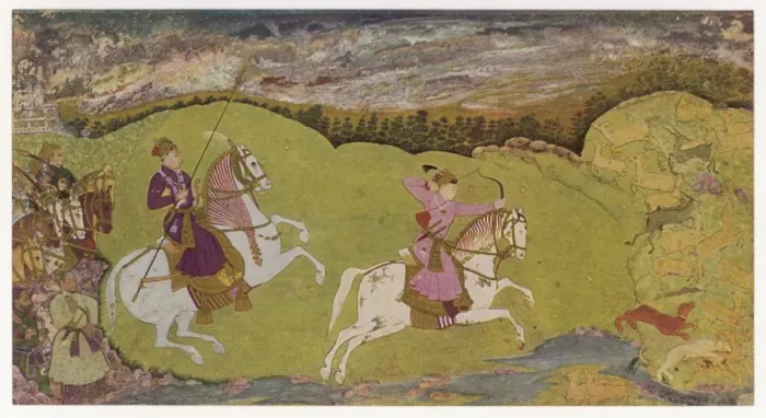 Framed Print : Hunting in India Framed Print : Hunting in India