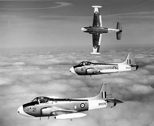Hunting Jet Provost T3s XM351 XM368 and XM378