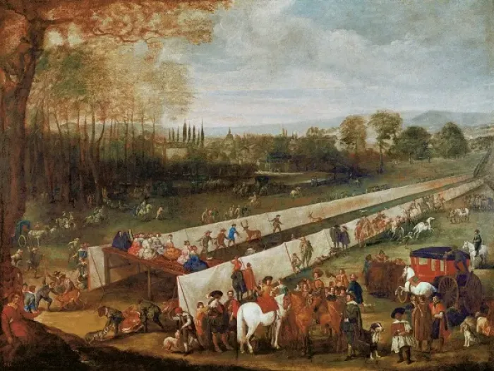 Framed Print : The Hunting Party at Aranjuez Framed Print : The Hunting Party at Aranjuez
