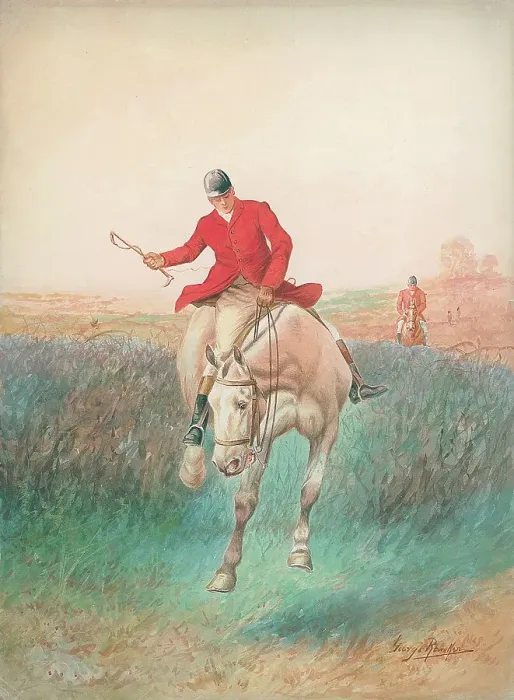 Framed Print : Hunting scene Framed Print : Hunting scene