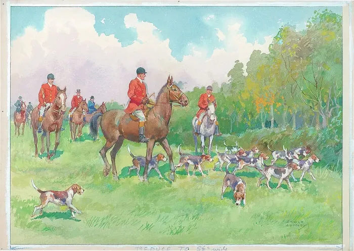 Framed Print : Hunting scene Framed Print : Hunting scene
