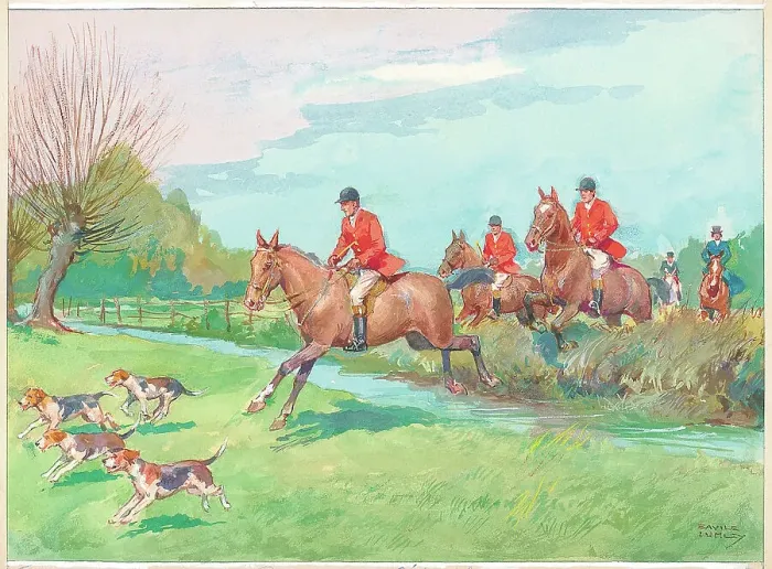 Framed Print : Hunting scene Framed Print : Hunting scene