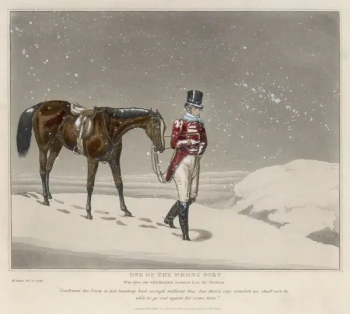 Framed Print : Hunting in the Snow 2 / 2 Framed Print : Hunting in the Snow 2 / 2