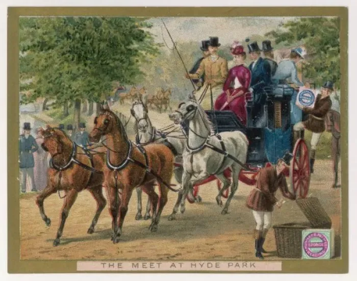 Framed Print : Huntley Hyde Park 1890