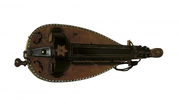 Hurdy gurdy, made by Henry Touvenel. SPAIN. Barcelona