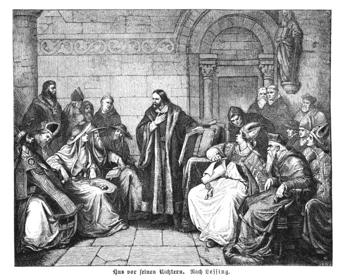 Framed Print : Hus on Trial 1414 Framed Print : Hus on Trial 1414