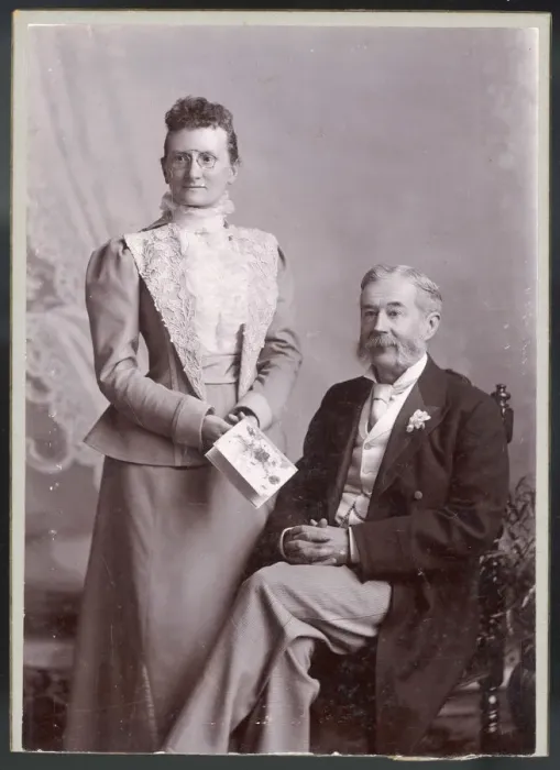 Framed Print : HUSBAND / WIFE ANON 19C Framed Print : HUSBAND / WIFE ANON 19C