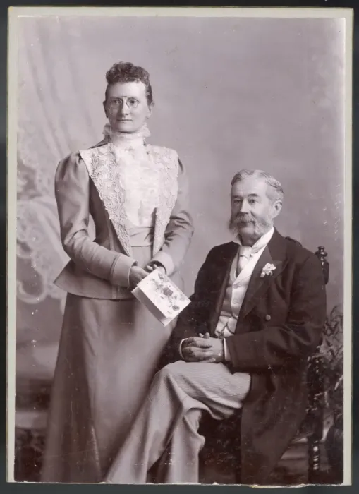 Framed Print : Husband / Wife Anon 19C Framed Print : Husband / Wife Anon 19C