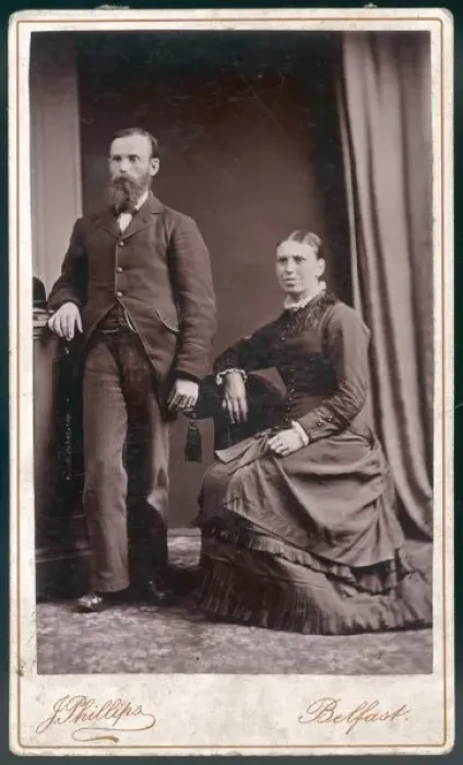Framed Print : Husband / Wife / Belfast 19C Framed Print : Husband / Wife / Belfast 19C