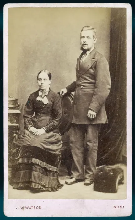 Framed Print : HUSBAND / WIFE / BURY C1870 Framed Print : HUSBAND / WIFE / BURY C1870