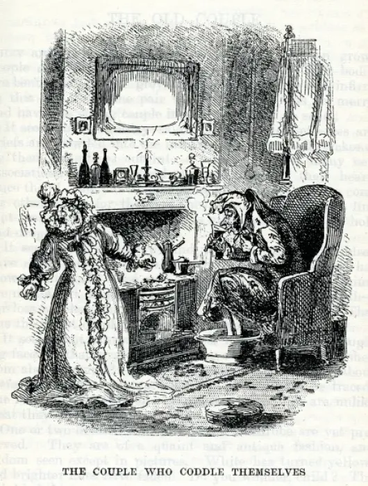 Framed Print : Husband / Wife / Coddle 1836 Framed Print : Husband / Wife / Coddle 1836