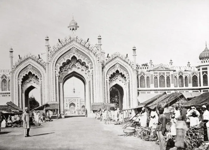 Framed Print : Hussainabad Gate, Lucknow c. 1867